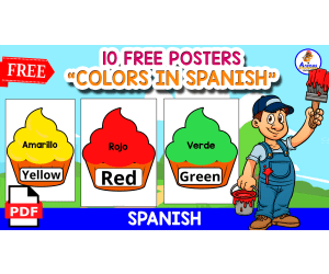 10 FREE POSTERS OF THE COLORS | SPANISH - ENGLISH