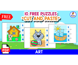10 FREE PUZZLES | CUT AND PASTE
