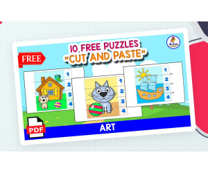 10 FREE PUZZLES | CUT AND PASTE