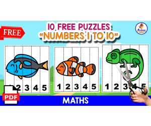 10 FREE PUZZLES | KNOWING THE NUMBERS 1 TO 5