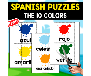 10 FREE PUZZLES OF COLORS | IN SPANISH
