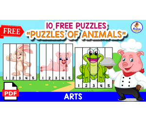10 FREE PUZZLES OF THE NUMBERS | 1 TO 5 | ANIMALS THEMED