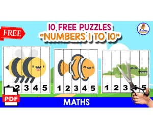 10 FREE PUZZLES | PRACTICING NUMBERS 1 TO 5