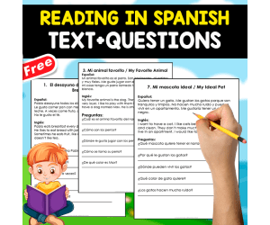 10 FREE SPANISH TEXT | READING AND COMPREHENSION