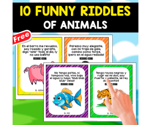 10 FUNNY RIDDLES IN SPANISH | ADIVINANZAS EN ESPAÑOL PARA NIÑOS