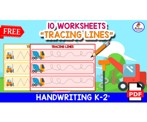 10 FUNNY WORKSHEETS | Tracing Lines