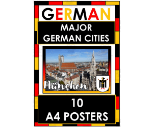 German Cities: Nine Display Posters