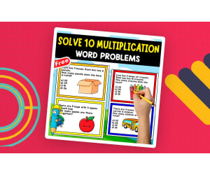 10 MULTIPLICATION WORD PROBLEMS WITH MULTIPLE CHOICE | MATH RESOURCE