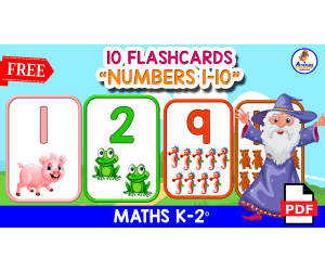 10 NUMBERS FLASHCARDS | Animals Themed