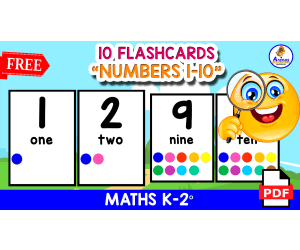 10 NUMBERS FLASHCARDS | Numbers 1 to 10