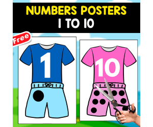 10 NUMBERS POSTERS | NUMBERS 1 TO 10