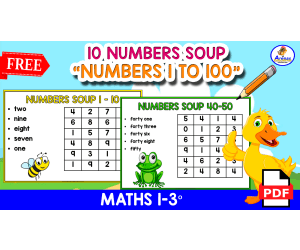 10 NUMBERS SOUPS | Numbers 1 to 100