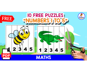 10 PUZZLES | NUMBERS 1 TO 5