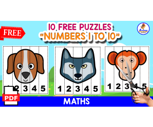 10 PUZZLES OF THE NUMBERS 1 TO 5 | MATH RESOURCE