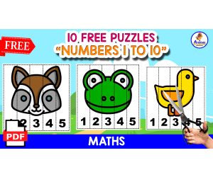 10 PUZZLES OF THE NUMBERS | FOR PRACTICING NUMBERS 1 TO 5