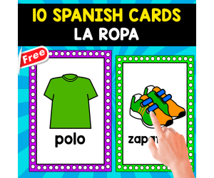 10 SPANISH FLASHCARDS | LA ROPA