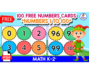 100 CIRCLE NUMBERS FLASHCARDS 1 TO 100 | Cut-Out Version
