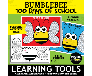 100 Days of School Bee Posters
