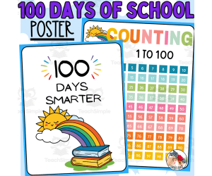 100 Days of School Poster