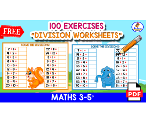 100 DIVISION EXERCISES | 5 Worksheets