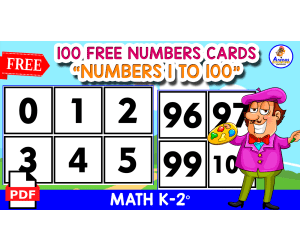100 FREE FLASHCARDS 1-100 | BLACK AND WHITE Version