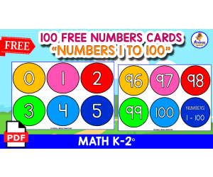 100 FREE FLASHCARDS | Numbers 1 to 100 FOR KIDS