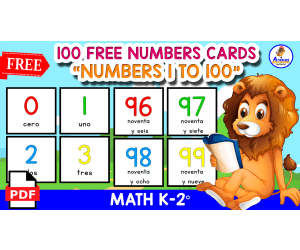 100 FREE SPANISH FLASHCARDS | Numbers 1 to 100