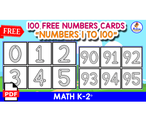 100 FREE TRACING NUMBERS | Flashcards 1 to 100