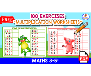 100 MULTIPLICATION EXERCISES | 5 Worksheets