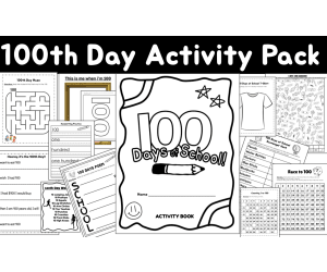 100th Day of School Activity Pack 100's Day