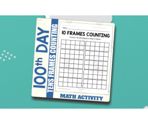 100th Day of School Math Center - Fill the Ten Frames
