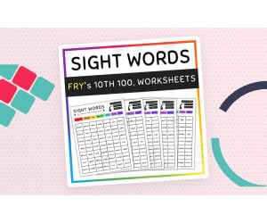 10th 100 Fry Sight Words, Color by Sight Words Game - SET 9 (a)