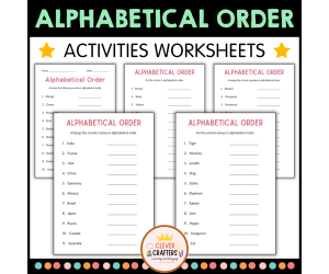 11 Engaging Themed Worksheets for ABC Practice - Alphabetical Order