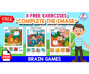11 FREE EXERCISES | COMPLETE THE IMAGE