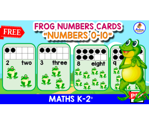 11 FREE FLASHCARDS OF NUMBERS | Frog Theme 0-10
