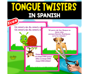 11 TONGUE TWISTERS IN SPANISH | POSTERS