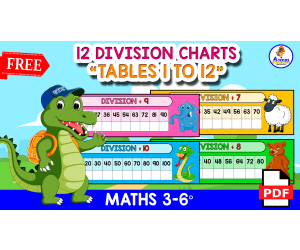 12 FREE DIVISION CHARTS | Tables 1 to 12