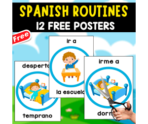 12 SPANISH ROUTINES | FREE POSTERS