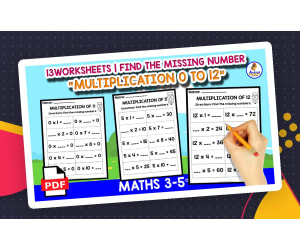 13 MULTIPLICATION WORKSHEETS | Missing Numbers