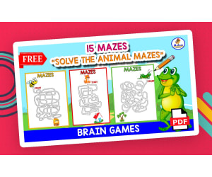 15 FUNNY MAZES | Animals Theme