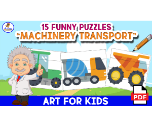 15 PUZZLES FOR MACHINERY TRANSPORT FOR KIDS - Machines Puzzles