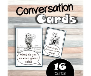 16 Feelings Conversation Cards | Task Cards | Questions