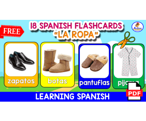 18 SPANISH FLASHCARDS | "La ropa"