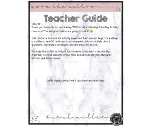 1930s Culture Reading Packet