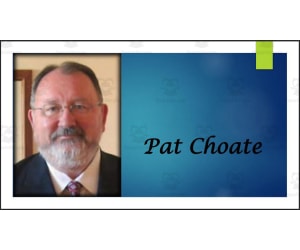 1996 Reform Party Vice-Presidential Nominee - Pat Choate (Biography PPT)