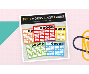 1st 100 Fry Sight Words: Bingo Cards