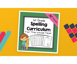 1st Grade Spelling Unit | Spelling Curriculum | Spelling Lists