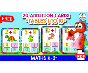 20 ADDITION CARDS | Exercises With Options