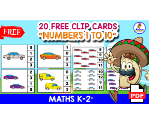20 COUNTING CARDS FOR KIDS | Numbers 1 to 10 | FREE RESOURCE