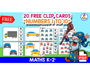 20 FANTASTIC CLIP CARDS | Counting 1 to 10